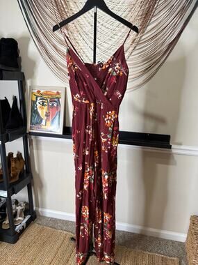 3 for $9 BOG collection burgundy wide, Lake jumpsuit EUC M 2457